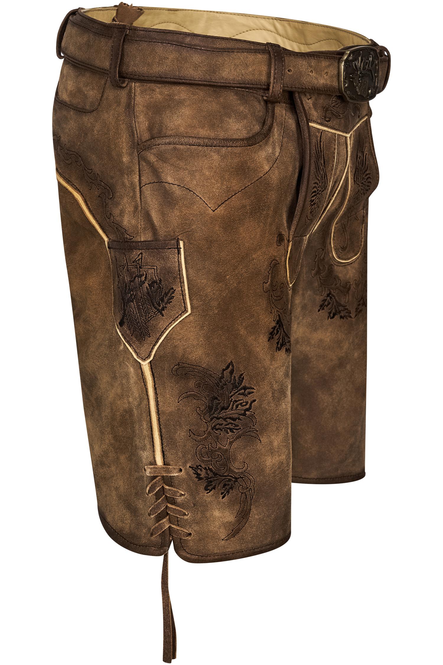 Spieth & Wensky Lederhose Weikhard in Braun